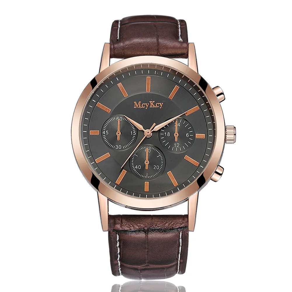

2018 Zegarki meskie Top Brand Watches Men Luxury Famous Wristwatch Male Quartz Watch Leather Casual Clock Relogio Masculino