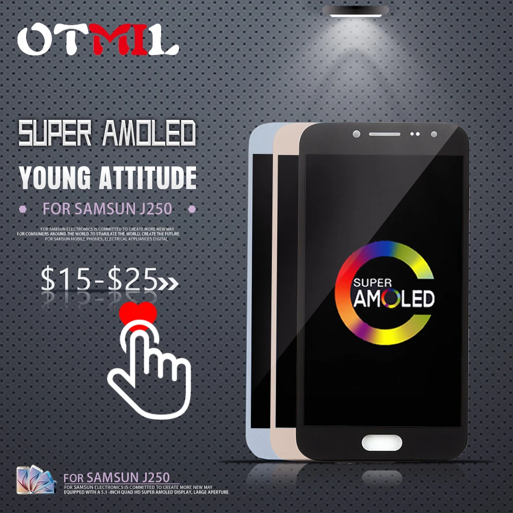 

5.0"Amoled For SAMSUNG Galaxy J250 LCD Display Touch Screen Digitizer For SAMSUNG J2 2018 Display SM-J250F j2Pro LCD #1