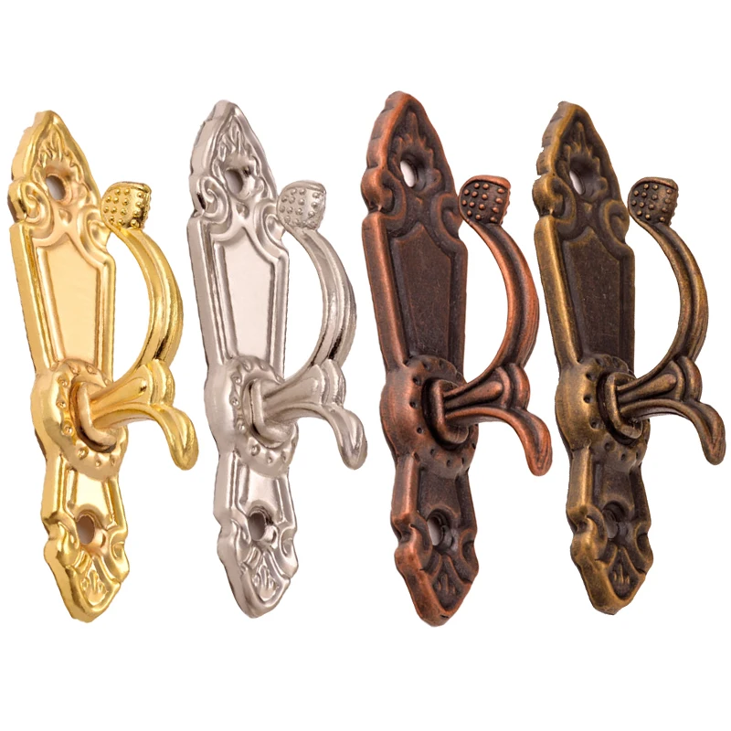 

2pcs Metal Zinc Alloy Window Curtain Hooks Wall-mounted Tassel Wall Tie Back Hanger Holder Towel Clothing Hanging Accessory