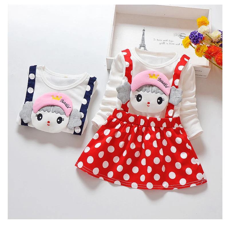 

BibiCola girls autumn dress cotton children cartoon long sleeve princess dress fashion spring fashion birthday party dresses