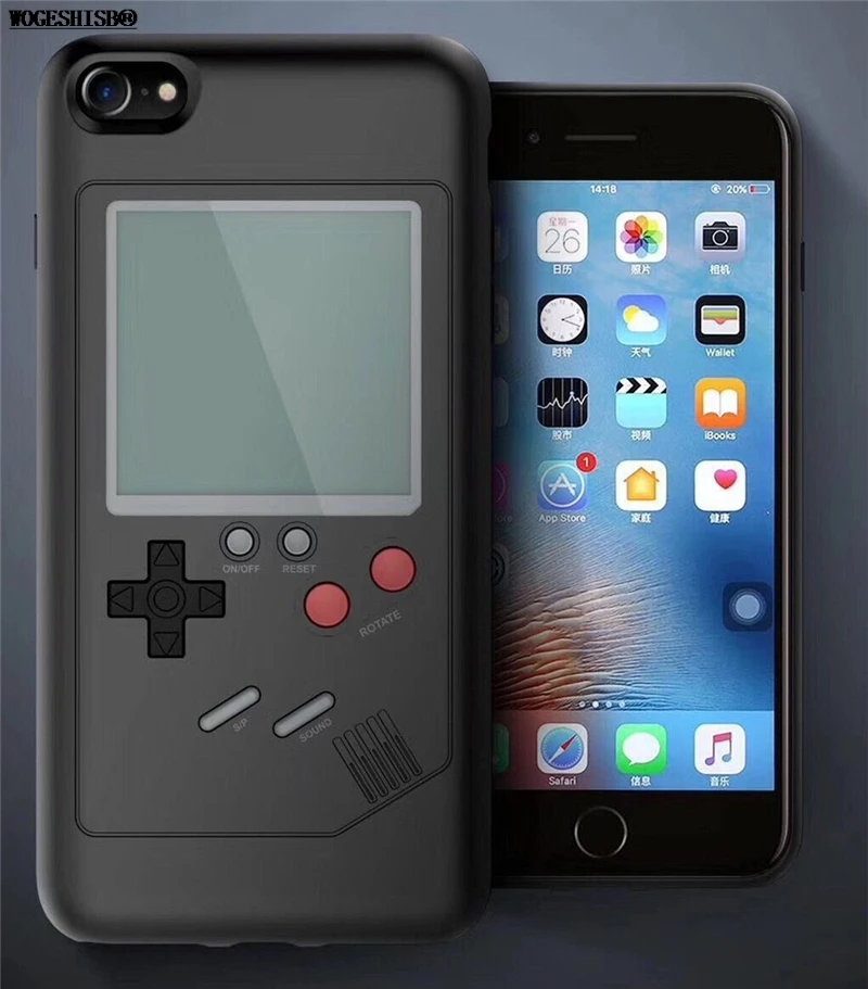 GB Gameboy тетрис чехол для iPhone 11 12 Pro X XR Xs макс 7 8 Plus 6 6s SE играть Blokus игровой консоли