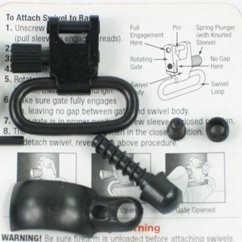 Древесный винт Quick Detach Swivels 1/4 2 для 1 &quotSlings. 1/4&quot . &quotболтовое крепление охоты на