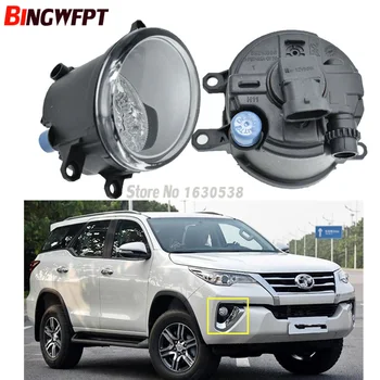 

2PCS Super Bright LED Fog Lights White Yellow Lamps 81210-06052 for Toyota Fortuner 2015 2016 2017
