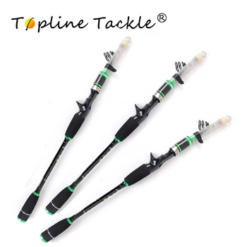 

2018 New Design Green Rock Fishing Rod Stream Hand toughness Carbon Fiber Spinning Telescopic Fishing Rods Casting 2.1m 2.4m