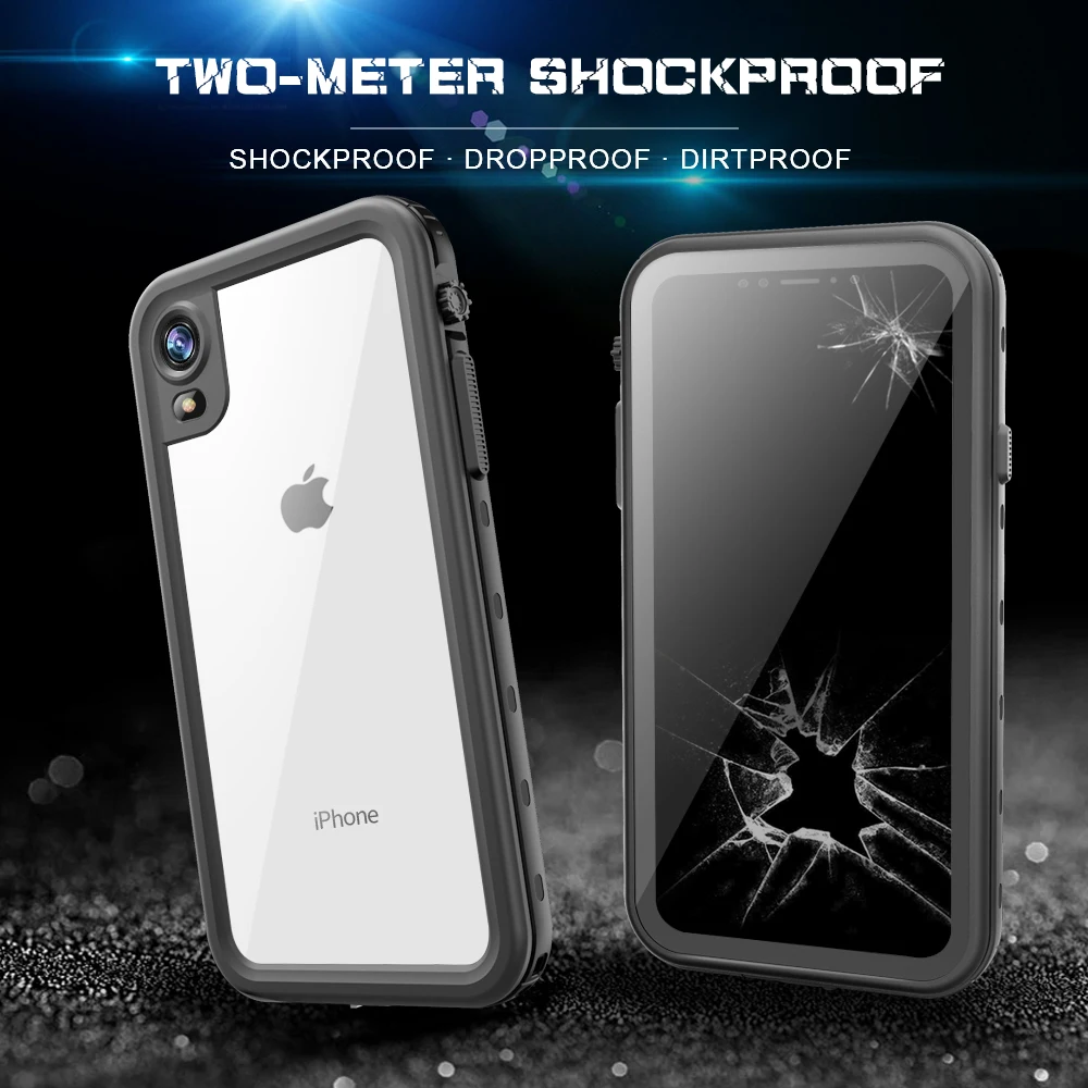  PC Cover For iPhone X XS XR XS MAX Waterproof Case For Samsung S8 S9 Plus Note 8 Note 9 Underwater Sealed Capas For iPhone X    (9)