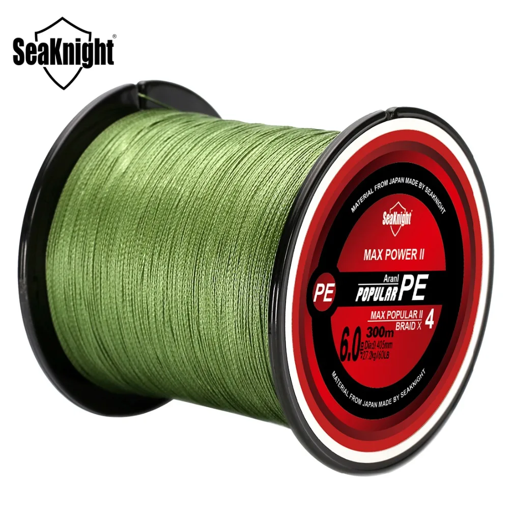 

Nunatak Brand TriPoseidon Series 300M 330Yards PE Braided Fishing Line 4 stands 8 10 20 60LB Multifilament Fishing Line