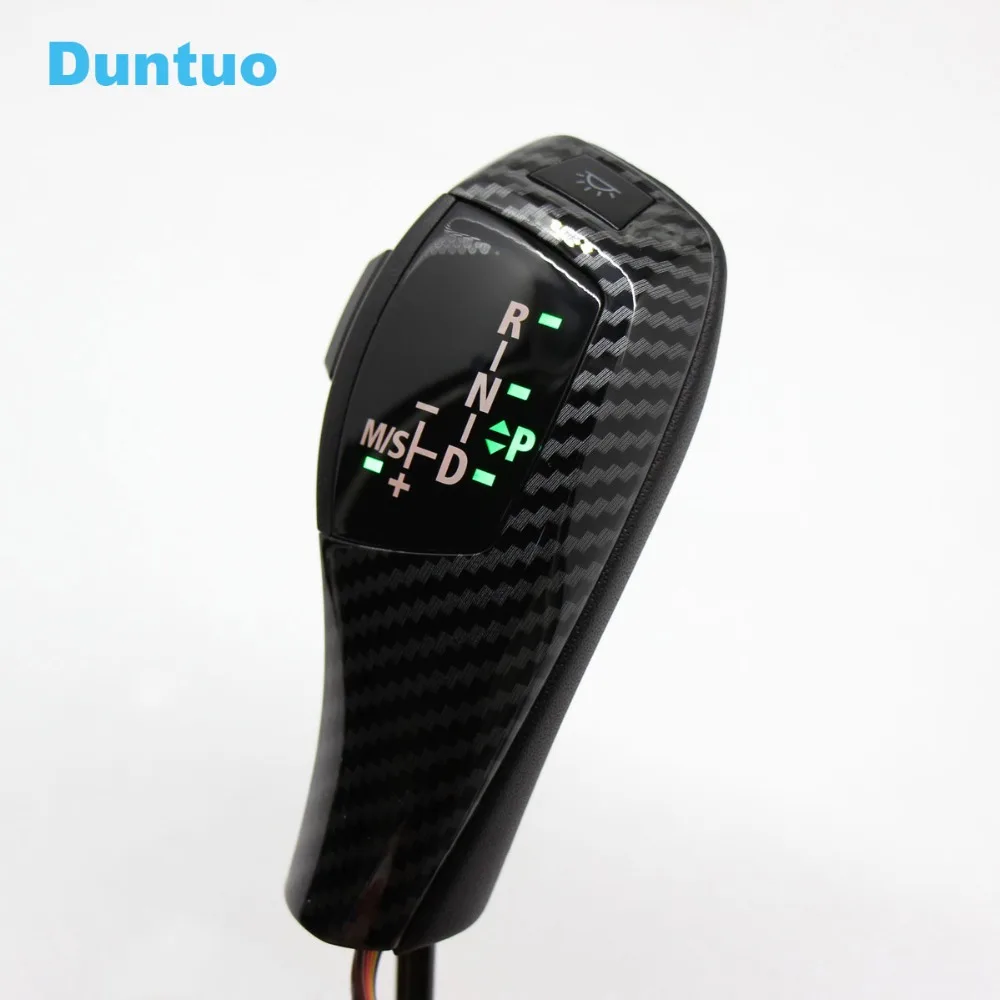 para Bmw E46 Shift de Engrenagem Fibra de Carbono E39 E60 E90 E92 E82 E87 E38 E84 E83 E53 E86 E89 Levou Lhd da Knob Automático verde Luz