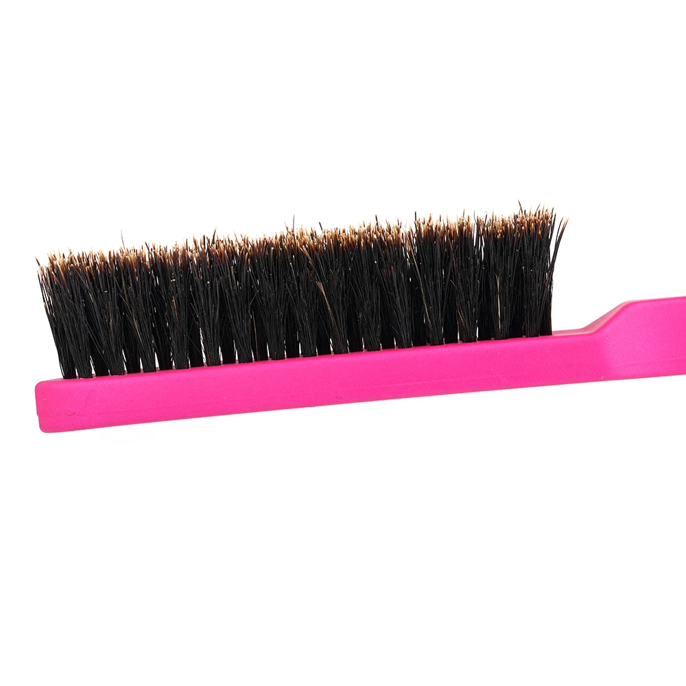 High Quality Plastic Handle Natural Boar Bristle Hair Brush Fluffy Comb Hairdressing Barber Tool High Quality Plastic Handle Natural Boar Bristle Hair Brush Fluffy Comb Hairdressing Barber Tool