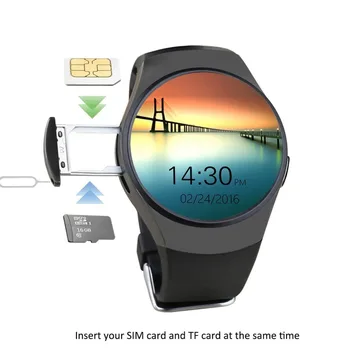 

KW18 Bluetooth Smart Watch Full Screen Support SIM TF Card Smartwatch Phone Heart Rate For Apple Gear S2 Huawei Xiaomi