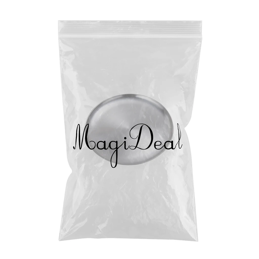 Stainless Steel Flat Dish plate Double Insulated Thick Platter for BBQ No Corners Durable Drop-Resistant