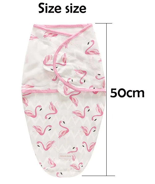 Детская пеленка для новорожденных, хлопковый конверт, Parisarc, детский спальный мешок, пеленка+ шапочка, постельные принадлежности, приёмные пижамы S L, Прямая поставка - Цвет: birdsS