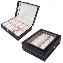 2020 NEW 10 Grids Handmade Watch Box Clock Box Time Box Watch Case for Watch Holding