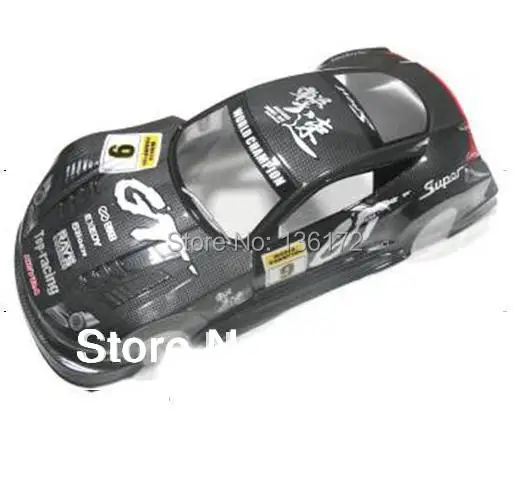 Ewellsold 1/10 remove control car R/C Гоночная машина ПВХ корпус 195 мм No:041 black|body shell|car body shellrc shell |