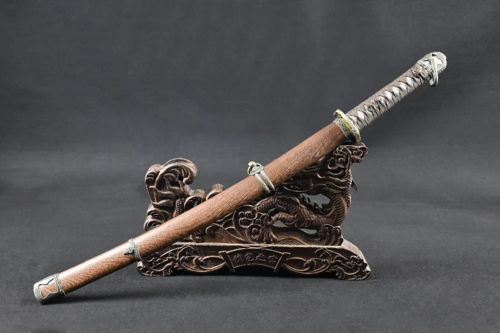 Японский меч вакидзаси Самурай, ручная работа, 1060 углеродистая сталь, настоящий меч катана, острый край