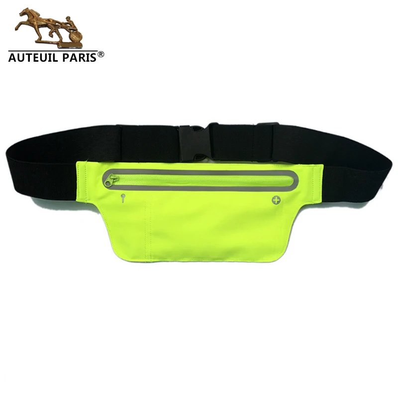 Unisex Multifunction Hip Money Belt Waist Bag Men Women Waterproof Phone Fanny Pack Hot Sale Factory Nylon Lycra Auteuil paris