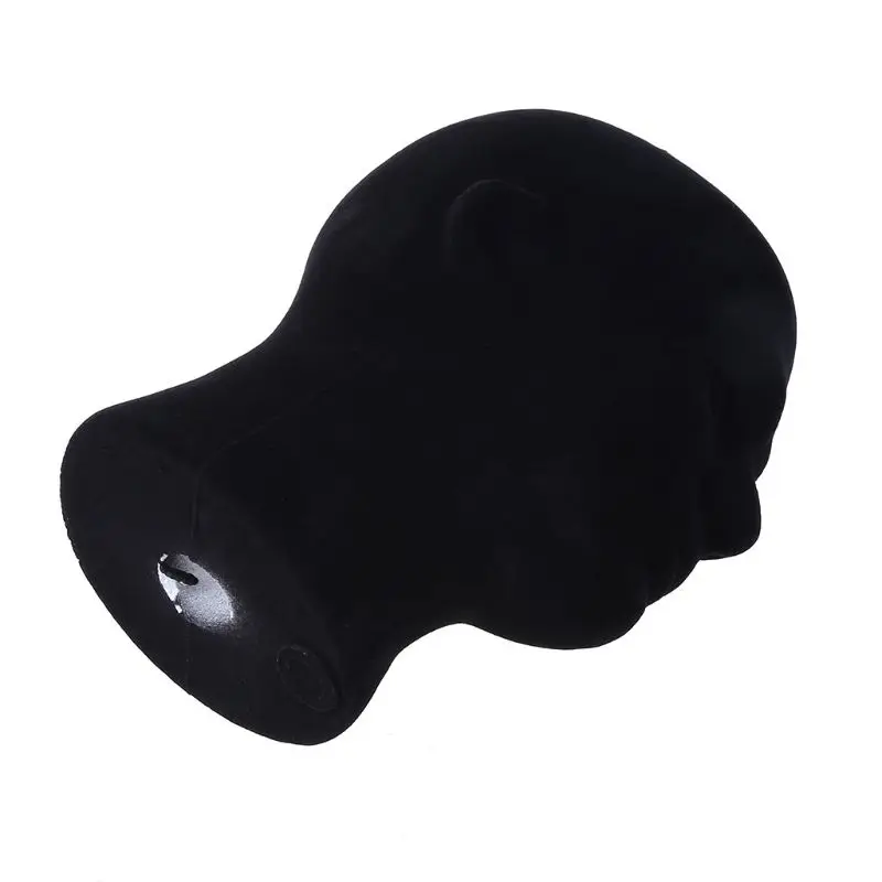 Мужской пенопластовый Манекен Модель Манекен-голова парики очки крышка Дисплей Стенд черный цвет