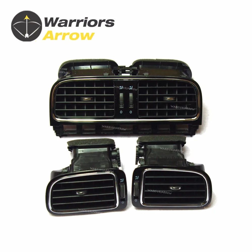 

6RD819728 6RD819703 6RD819704 For VW Polo MK8 2010-2013 Black Center Left Right Dashboard Air Conditioning Outlet Vent