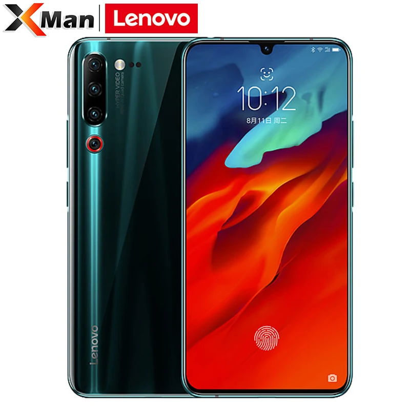 Глобальный lenovo Z6 Pro 6 39 &quot8 Гб 128 ГБ Snapdragon 855 Восьмиядерный 4G LTE отпечатков пальцев 4