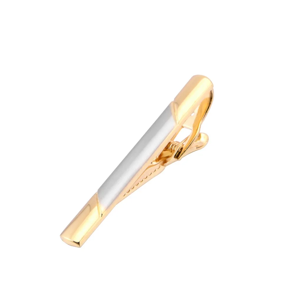 Luxury Gold Tie Clips for Men Tie Bar Pins Wedding Gifts Simple Design