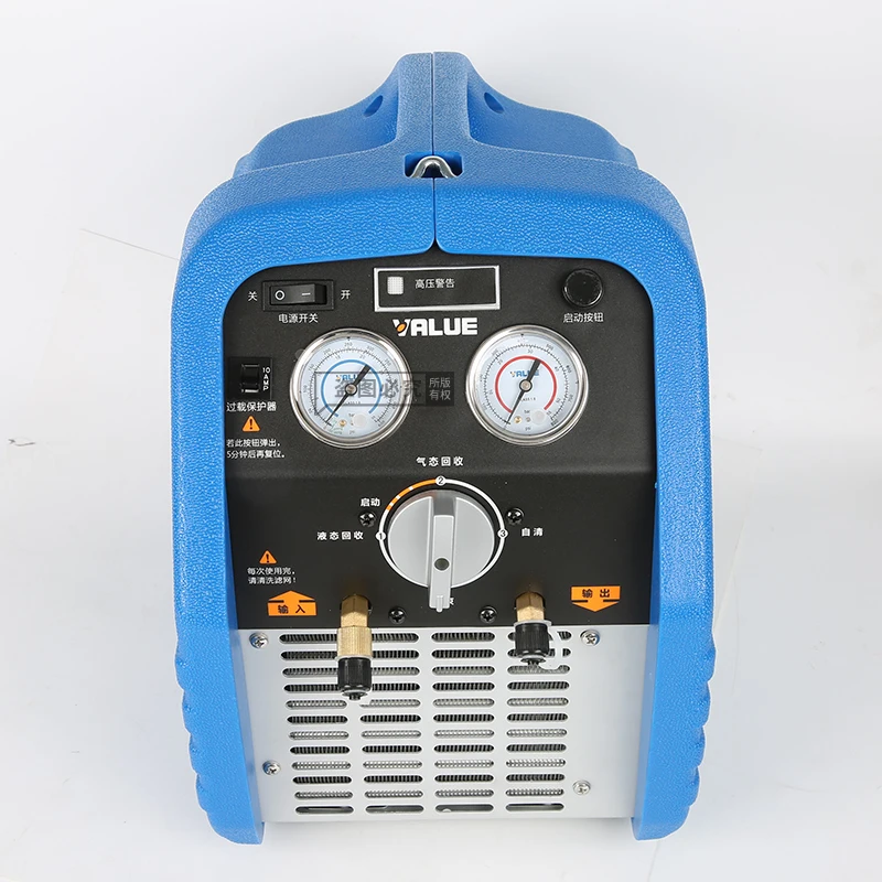 

220V Gas Refrigerant Recycling Machine VRR24L Digital Manifold Refrigerant Recovery Unit Air Conditioning Repair Tool Gauge