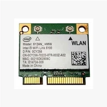 Для беспроводной WiFi Link 5100AGN Половинный размер PCIe Mini Card 512AN_HMW 802.11a/g/n 2,4 Ghz& 5 Ghz 54 Mpbs
