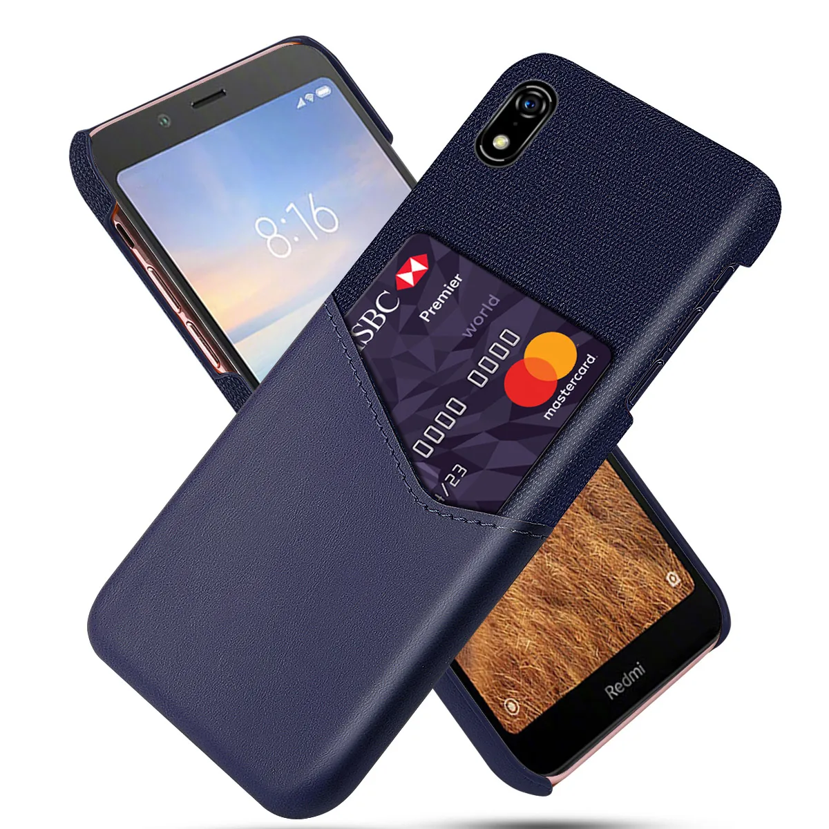 Чехол для Xiaomi Redmi 7A 7 Note чехол из искусственной кожи с отделениями карт тканевая
