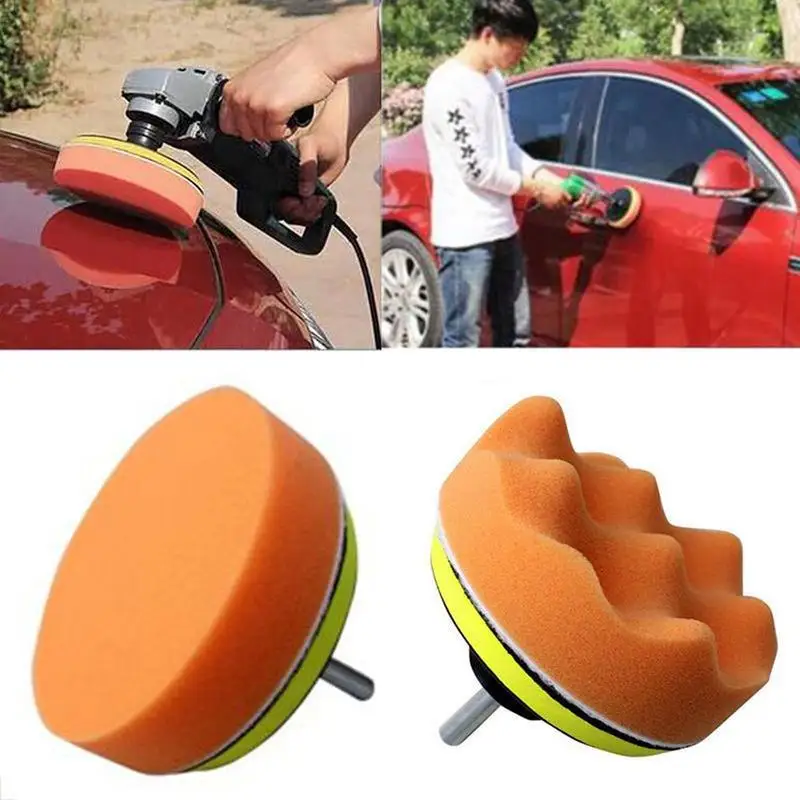 

1set Car Cleaning Polishing Sponge Soft Wool Plush Brushes Washing Cars Tools Sponges Scouring Waxing Pads Kitchen Accessories