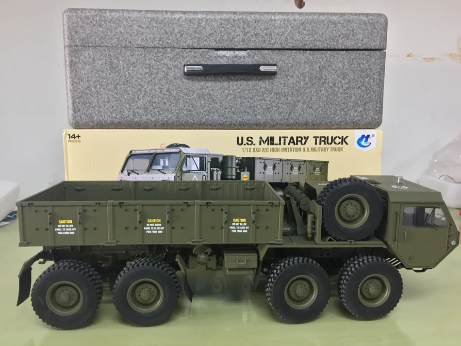 HG P801 1:12 2,4G 8*8 M983 739 мм Rc автомобиль армейский военный грузовик США без зарядного устройства RC расстояние 100 м 550 матовый мотор