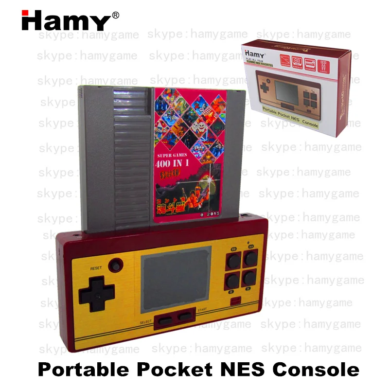 

Hight quality Newest Hamy Retro 8bit NES Portable Handheld Game/play 72Pins game cartridge/AV out/2.8inch LCD/US EURO NES card