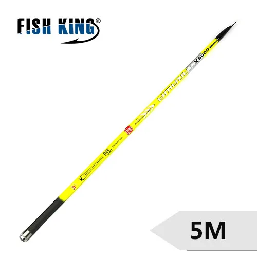 Рыболовная удочка FISHKING, 24 T, углеродная удочка, 5,0 м, 6,0 м, 7,0 м, телескопическая удочка, 5 м, углеродное волокно, удилище RodTelescopic, 30 г, Fis - Цвет: Белый