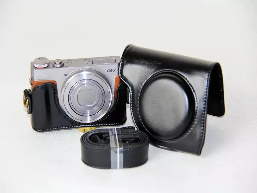 canon Power Ⅱ G9 X かん高く ブラック・レザーケース