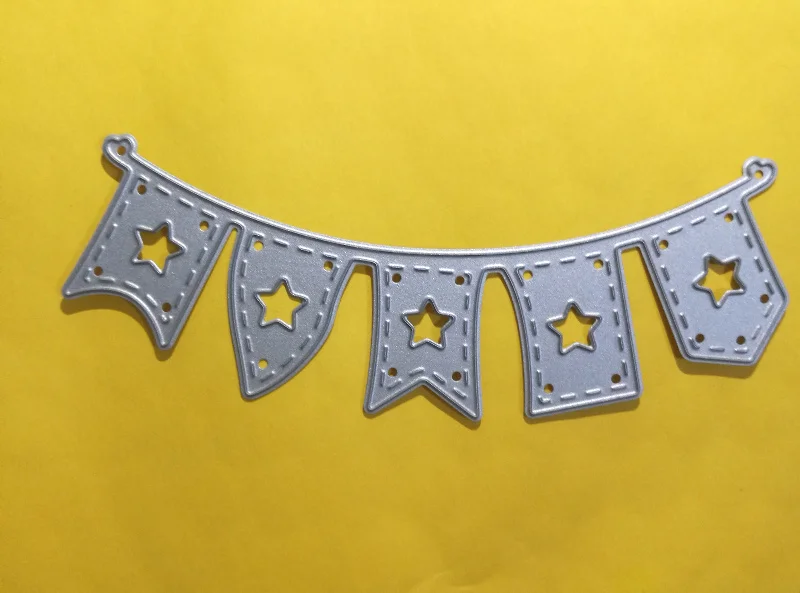 

flag banner Metal cutting Dies Stencils for DIY Scrapbooking photo album Decorative Embossing DIY Paper Cards