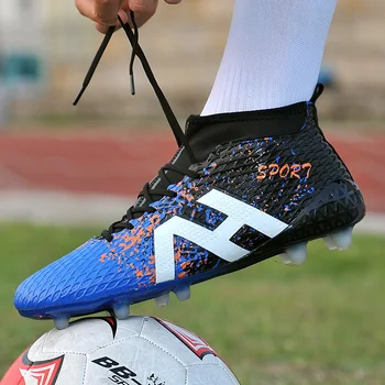 

Men Soccer Sock Shoes High Ankle Football Boots Boys Indoor Soccer Cleats Zapatillas de Deporte Mujer Football Masculino