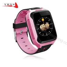 Touch Screen Smart GPS LBS Tracker Location SOS Call Remote Monitor Camera Flashlight Watch Wristwatch for Kids Student Pk Q90