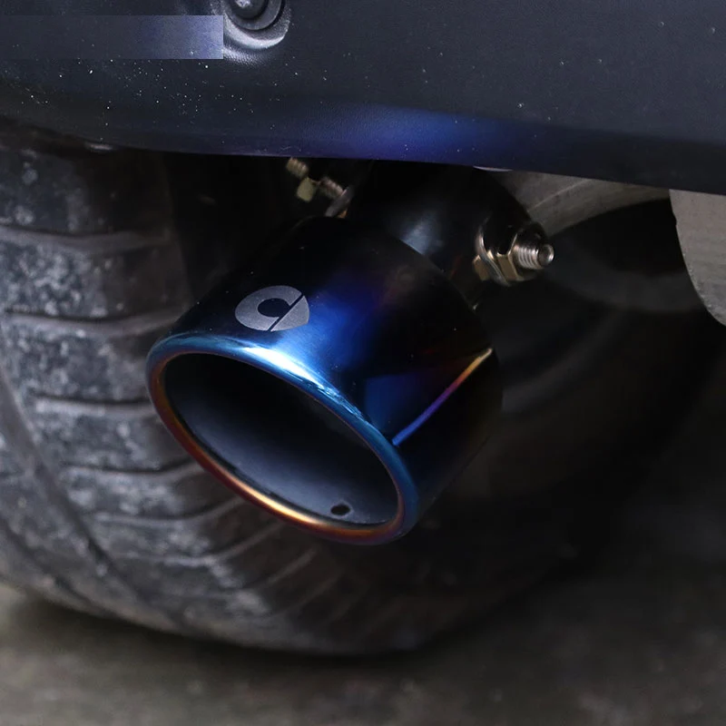 

For Smart 453 fortwo forfour Car Exhaust Muffler Tip Stainless Steel Pipe Chrome Trim Modified Car Rear Tail Throat Liner Acc