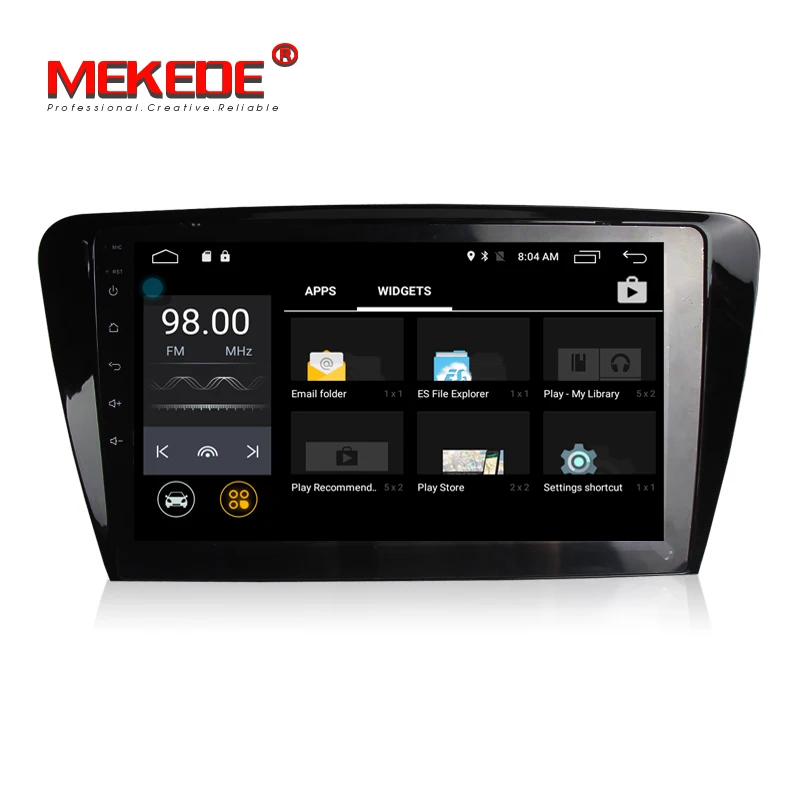 Discount 10.1" Android Car GPS DVD Multimedia Player For SKODA OCTAVIA 2014 2015 2016 2017 audio car radio stereo navigaton 2