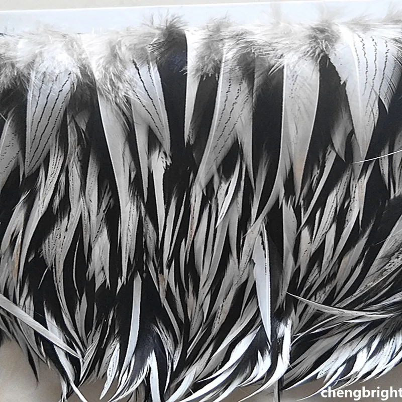 

wholesale 2m high quality natural Pheasant feathers Ribbon 5-6inch/12-15cm Width Clothing accessories diy Carnival decoration