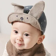 Шапка-бини, Весенняя детская шапка, новая весенняя Милая шапка в горошек, кролик с длинными ушами, хлопковый колпак для мальчиков и девочек, шапка для детей CS18