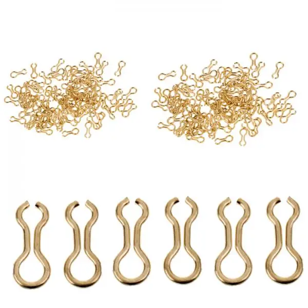 300Pc Alloy Sinker Wire Eye Fishing Size S / M Long Sinker Wire Eyes - Eyelets for Lead Molds Fishing Accessary