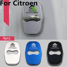 4 шт. Автомобильный Дверной замок с пряжкой, покрытие для автомобиля, аксессуары для межкомнатных дверей, защита для Citroen C3 C4, кактус, Пикассо, C5, berlingo