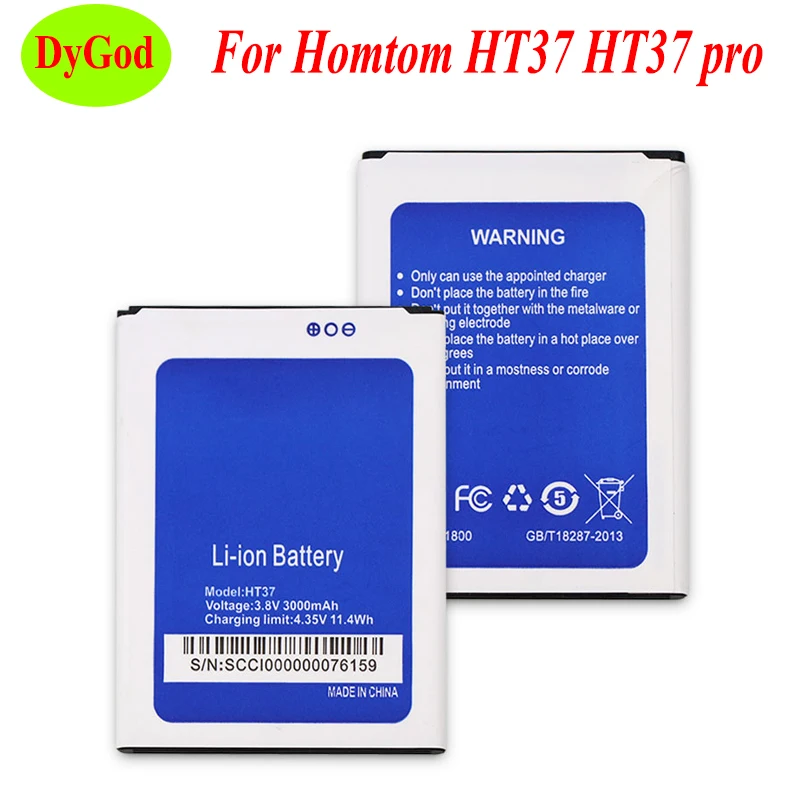 

3000mAh For Homtom HT37 HT37 pro Long Time Standy Battery Cell Phone High Quality Replacement Battery For Homtom HT37 HT37 pro