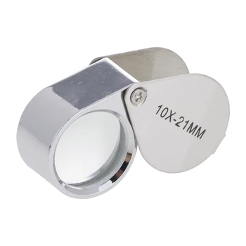 

10x 21mm Glass Magnifying Magnifier Jeweler Eye Jewelry Loupe Loop Light
