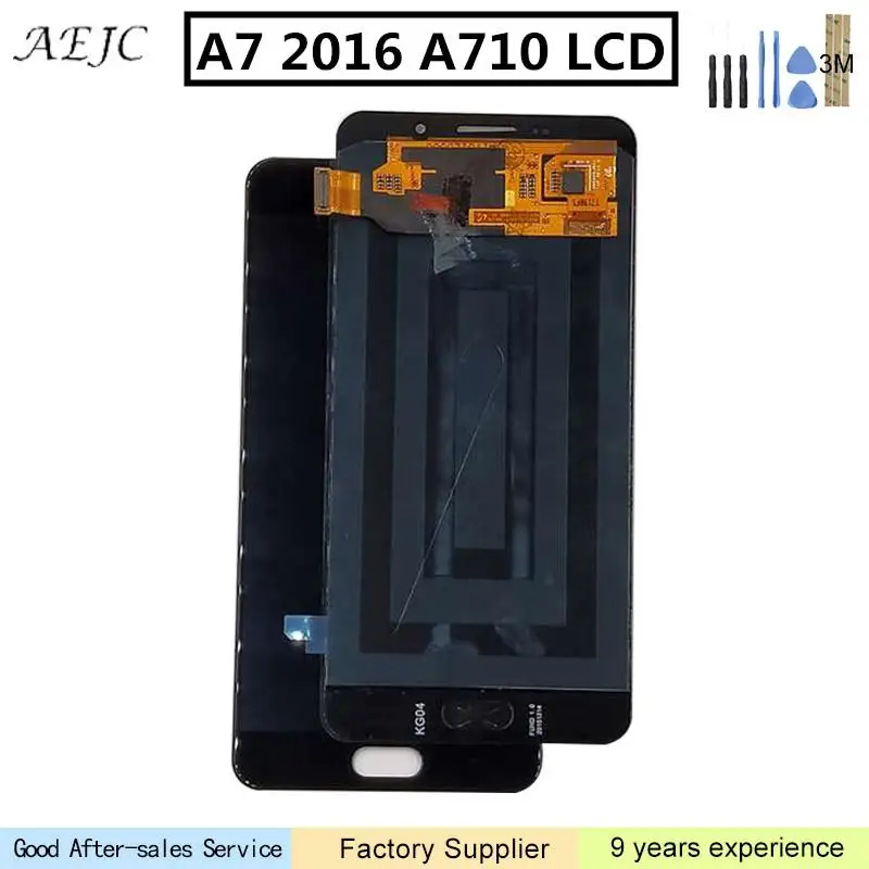 

5.5" for SAMSUNG Galaxy A7 2016 LCD Display A7100 A710F Touch Screen Digitizer Assembly Replace for Samsung A710 Touch Screen