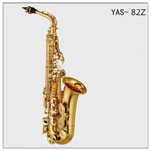 YAS-82Z Saxophone alto Eb sax mouthpiece Gold Lacquer carving pattern gold saxophone with case mouthpiece brass music instrument
