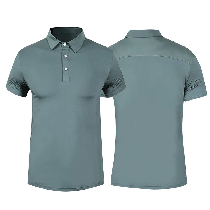 

2019 Top Men Polo Shirt Men Business Gym Running Quick Dry Breathable Golf T-Shirts Tight Tee Sport Fitness Tennis Shirts Blouse