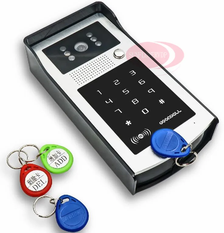 Домашняя система безопасности 1v3 7 дюймовый TFT ЖК монитор домофон с RFID
