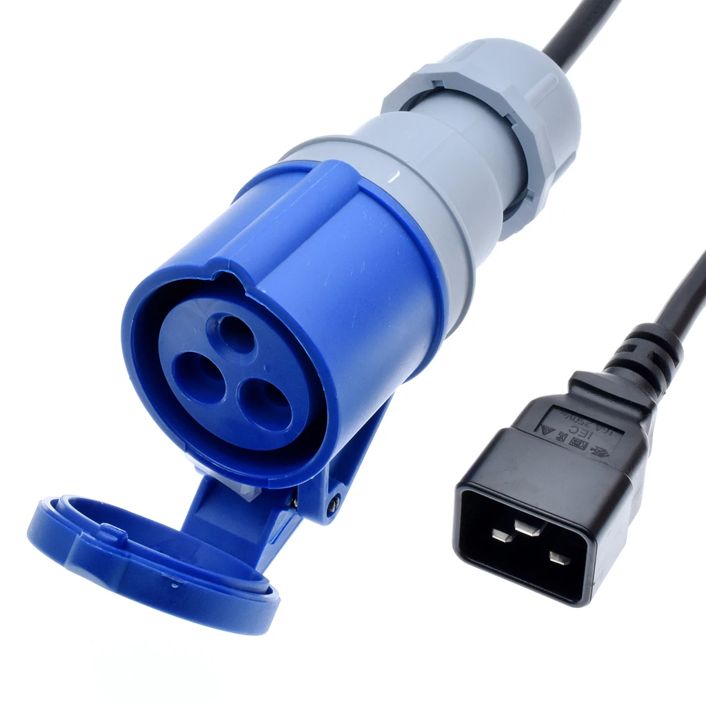 IEC 320 C20 to IEC309 316C6 Power Cords,16 Amps,IP44, H05VV-F 2.5mm Cable,316P6 plug into IEC C19 Receptacle,1.8m - AliExpress Home Improvement IEC 320 C20 to IEC309 316C6 Power Cords,16 Amps,IP44, H05VV-F 2.5mm Cable,316P6 plug into IEC C19 Receptacle,1.8m - AliExpress Home Improvement