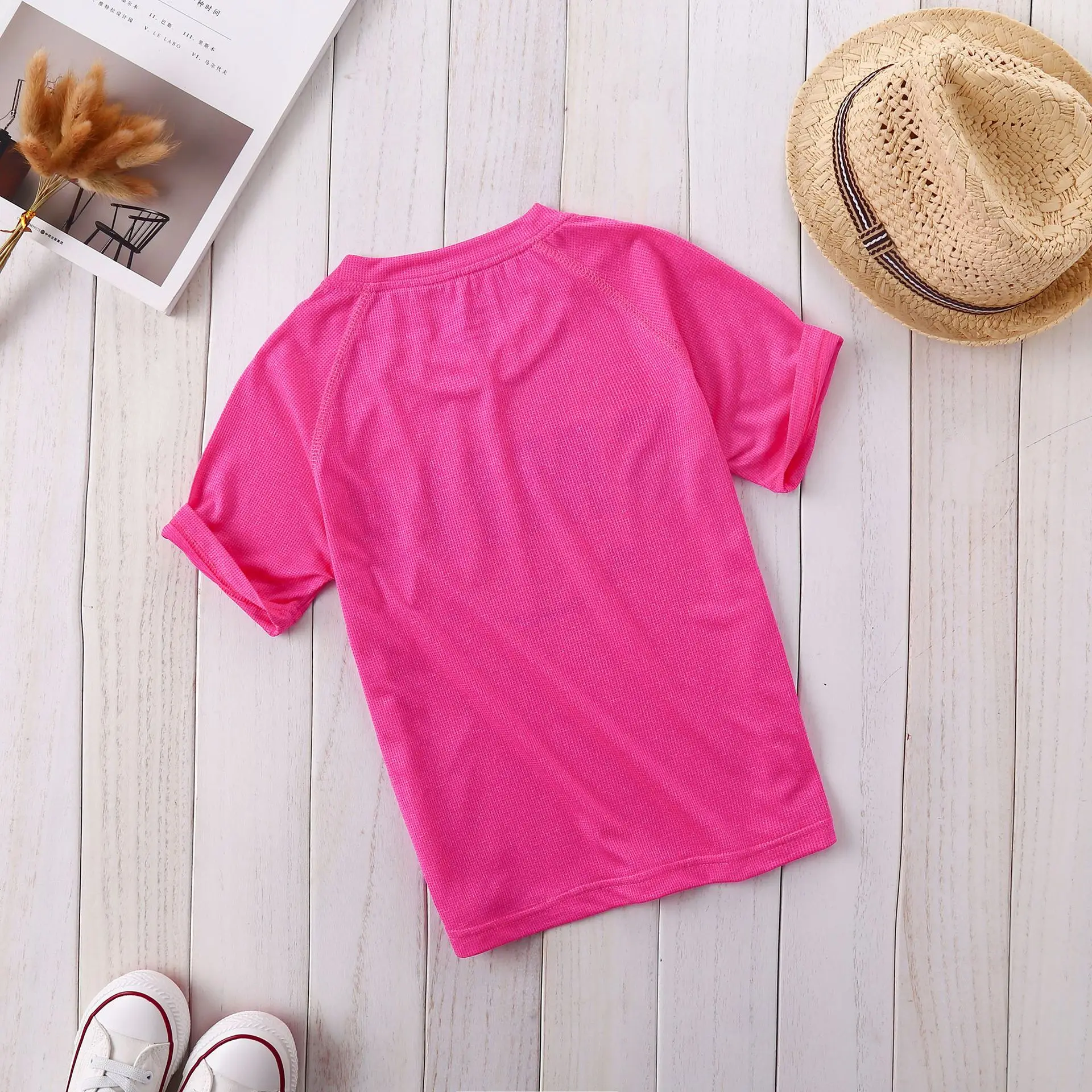 Summer Sports Function Children Top Tees Fast Drying Elasticity Hygroscopic Anti-UV Outfits Boys T-shirts For 4-13 Years old
