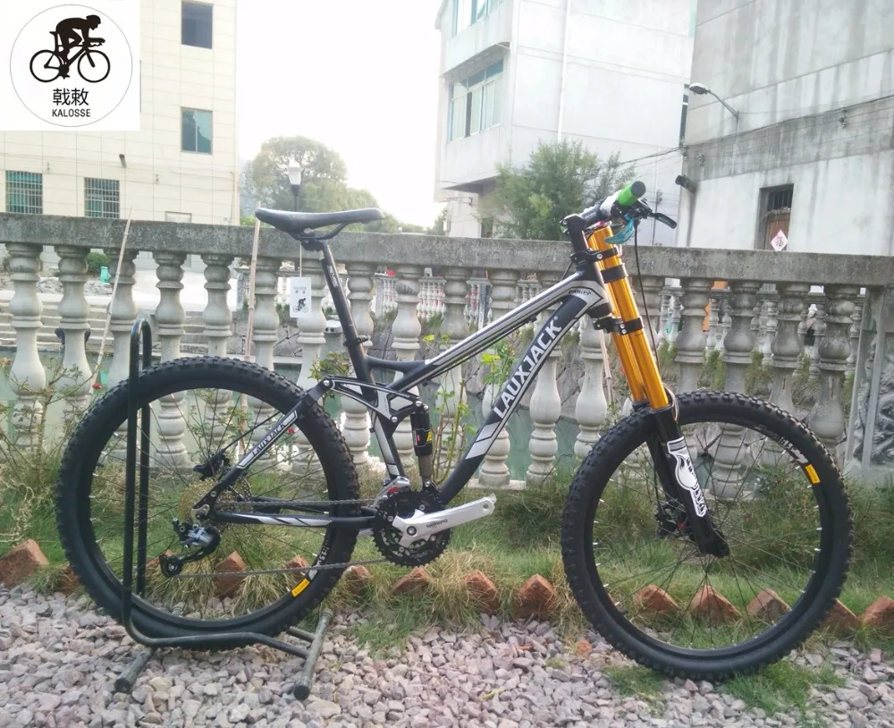 Discount Kalosse 24 speed alloy frame M310 Full suspension frame DH/downhill mountain bike 26 inch mountain bicycle 0 Discount Kalosse 24 speed alloy frame M310 Full suspension frame DH/downhill mountain bike 26 inch mountain bicycle 0