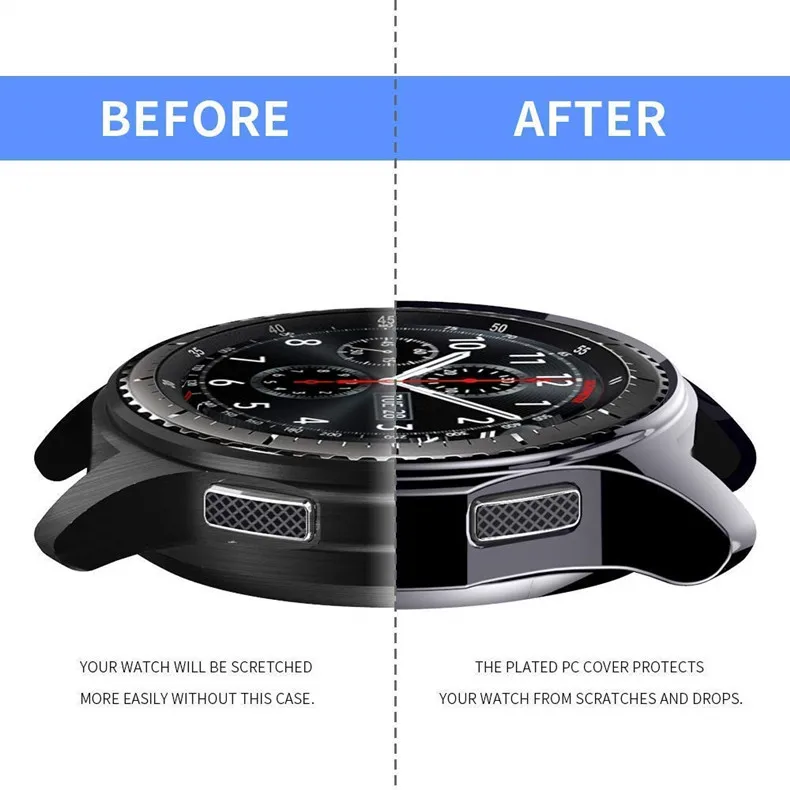 Чехол CRESTED gear S3 frontier для samsung Galaxy Watch 46 мм reloj, мягкий чехол из ТПУ с покрытием, универсальный защитный чехол